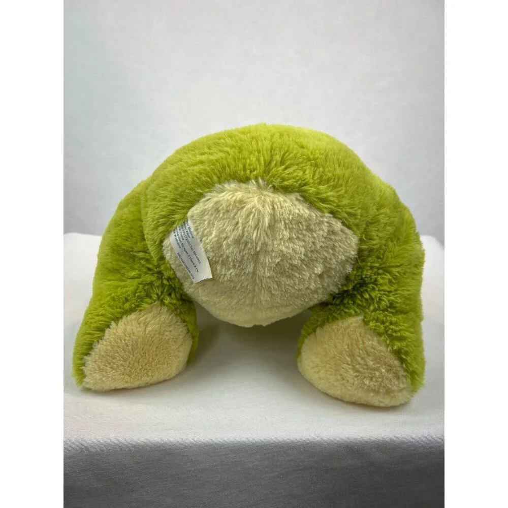 Plush Frog Stuffed Animal Toy Green Yellow Large Sitting 14" - Picture 7 of 10